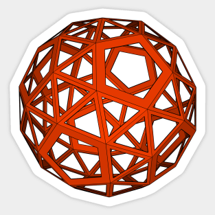 skeletal snub dodecahedron Sticker